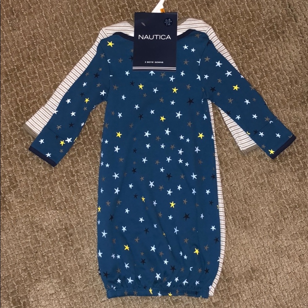 0-6 Month boys Nautica Gown Set